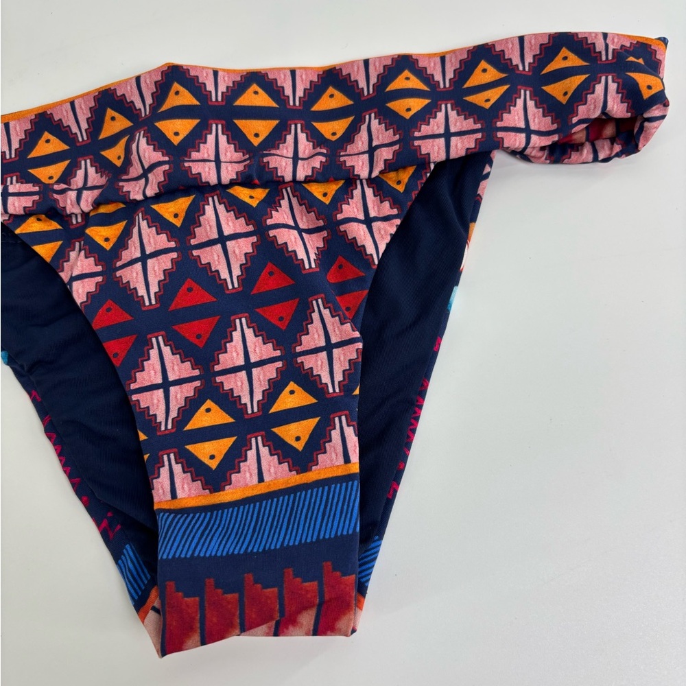 Salinas bikini bottoms only Small Brazilian cheeky navy blue, pink, orange NWOT - Picture 5 of 9